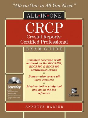 cover image of CRCP Crystal Reports Certified Professional All-in-One